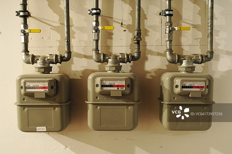 三个煤气表图片素材