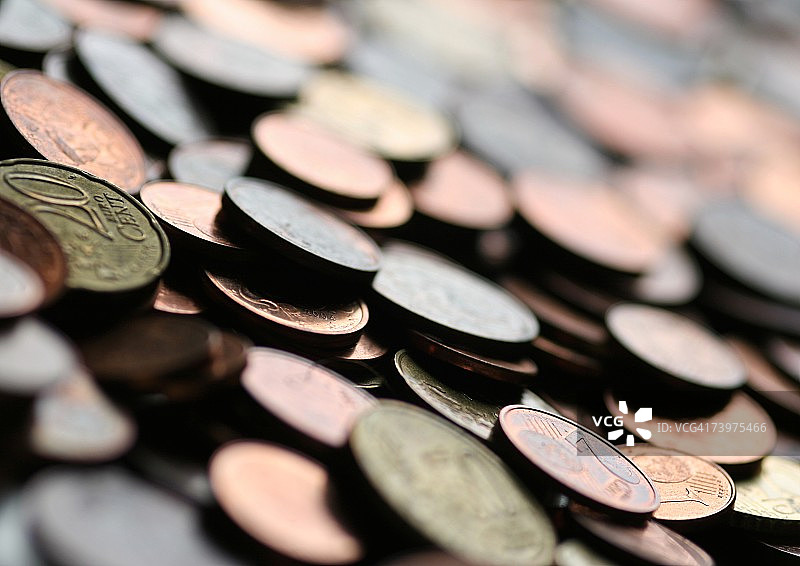 欧元硬币图片素材