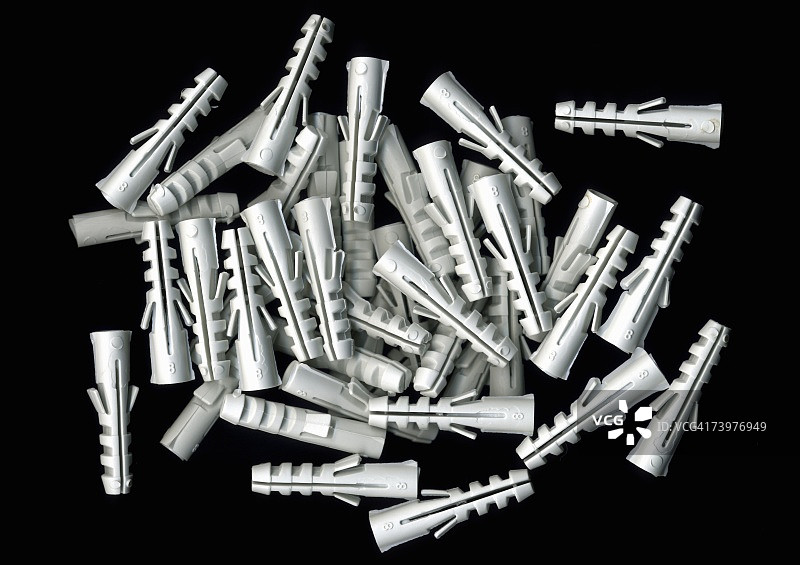 塑料墙塞堆图片素材