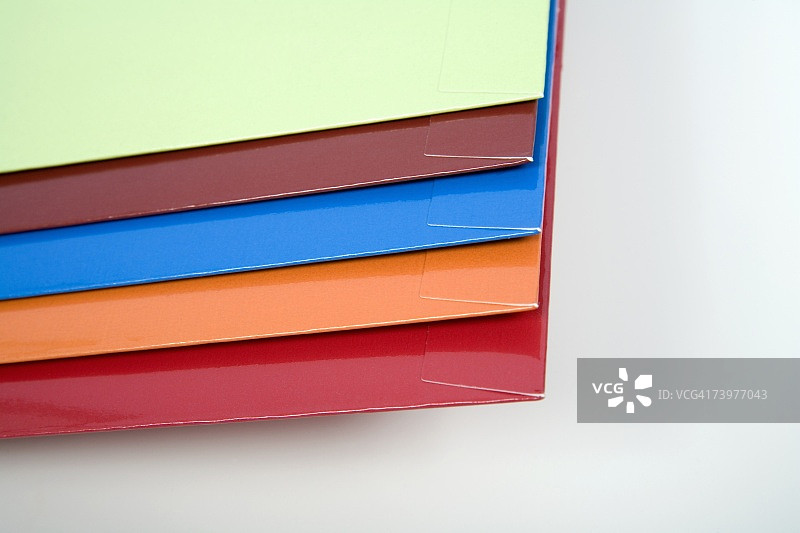 彩色纸板文件夹图片素材
