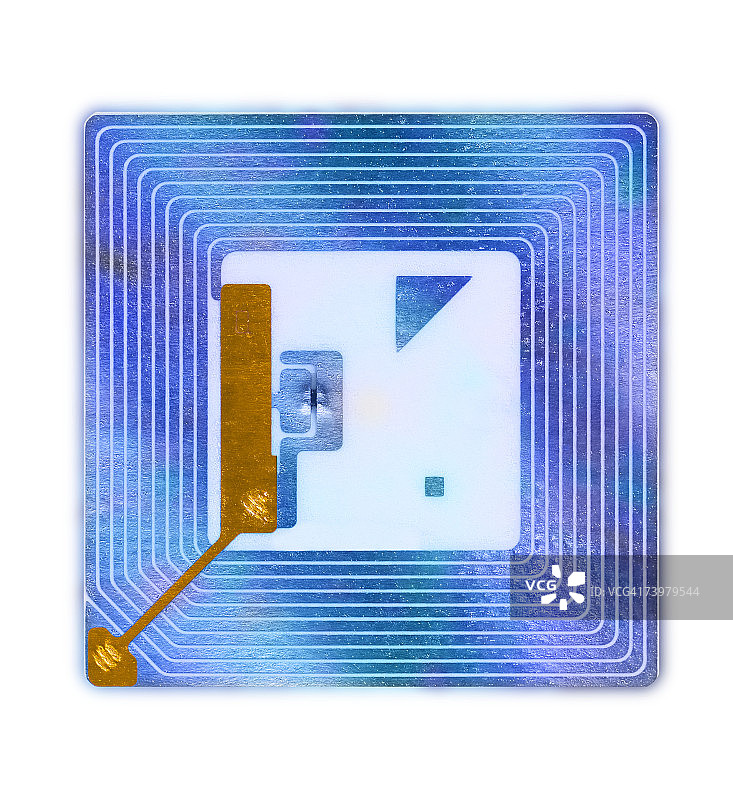 RFID金属标签特写图片素材