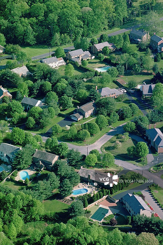 马里兰州郊区的住宅开发图片素材