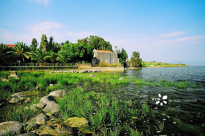 塔布加教堂，以色列加利利海滨的教堂图片素材