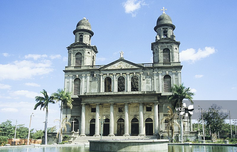 马那瓜的老教堂图片素材