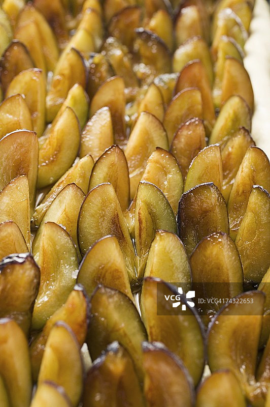 生酵母面团李子图片素材