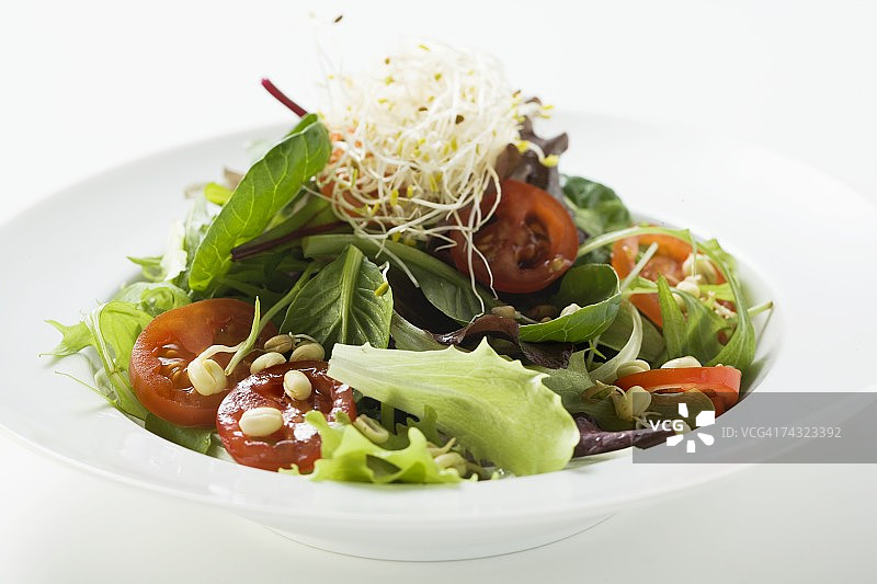 什锦沙拉芽苗菜图片素材