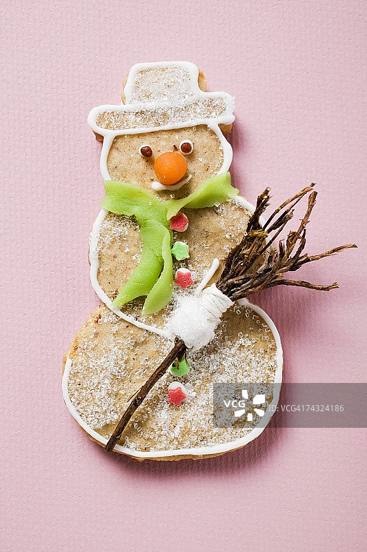 香料雪人饼干图片素材