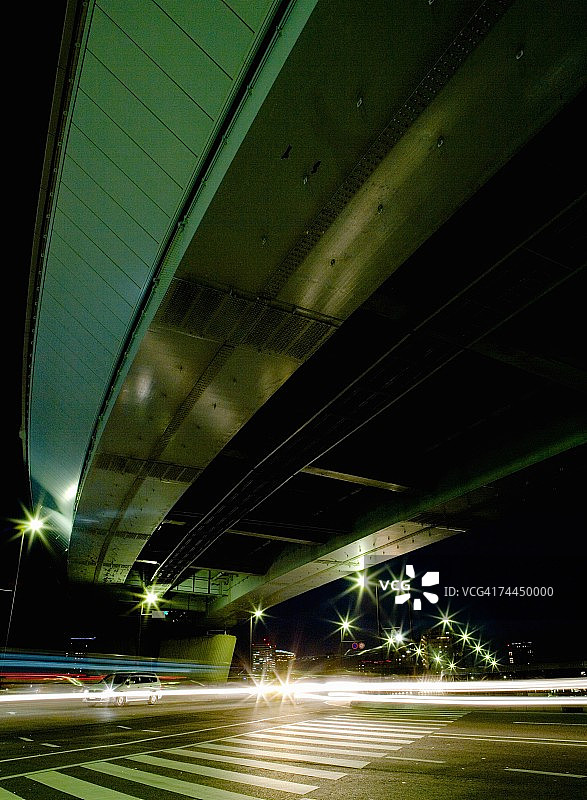 夜间高速公路图片素材