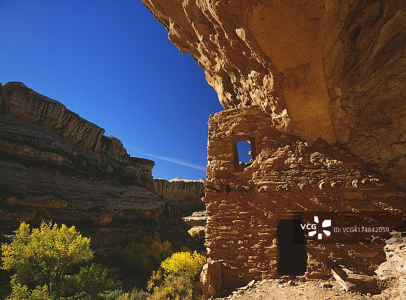 美国犹他州格兰德峡谷原始区，天然岩层景观图片素材