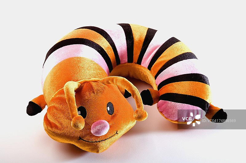 毛毛虫玩具特写图片素材