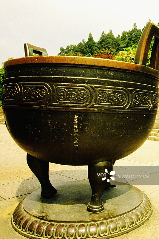 南京中山陵装饰骨灰瓮特写图片素材