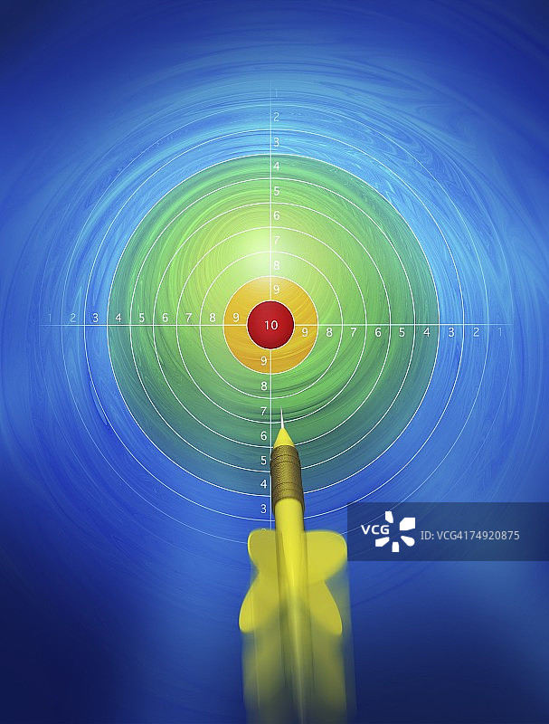 飞镖射中靶心图片素材
