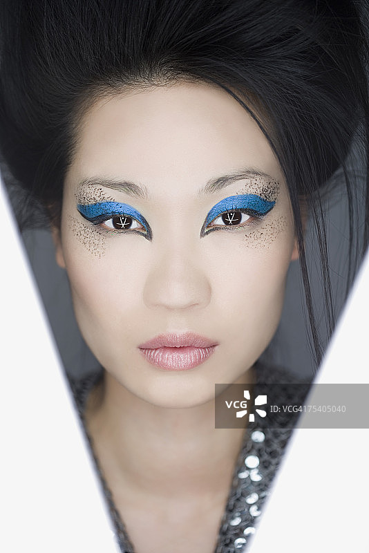 妆容独特的女人图片素材