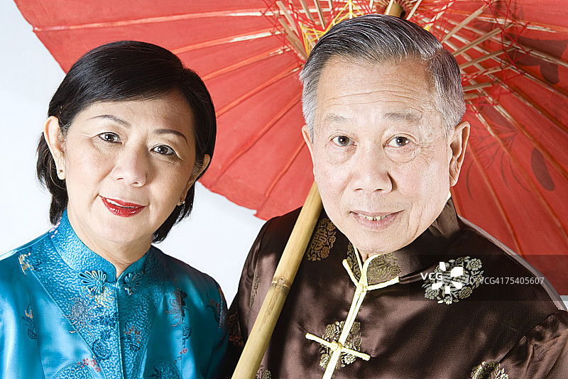 年长夫妇肖像图片素材