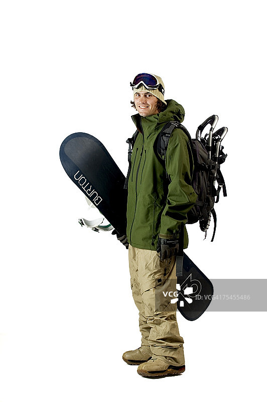 滑雪的年轻人图片素材