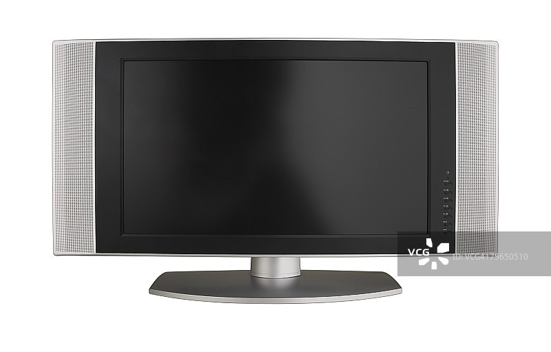 桌子上的宽屏电视图片素材