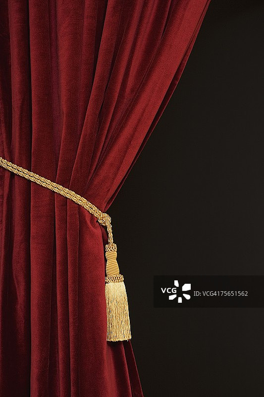 窗帘和绑带特写图片素材