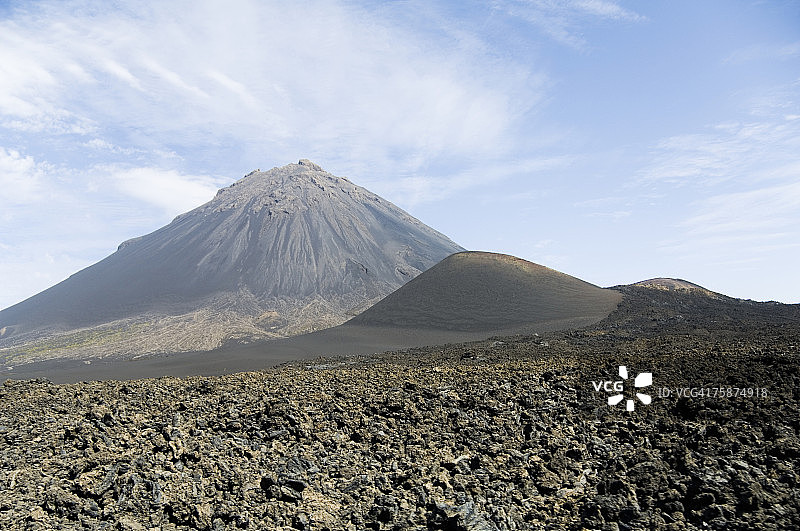 佛得角福戈火山背景图片素材