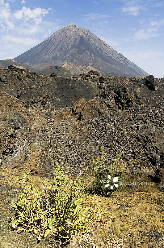 佛得角福戈火山背景图片素材