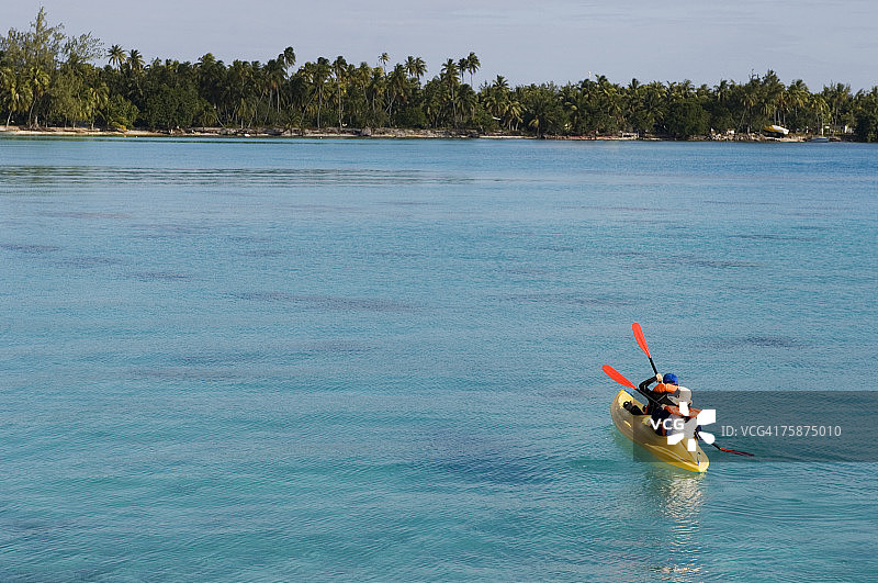 法属波利尼西亚图阿莫图群岛兰吉罗阿岛图片素材