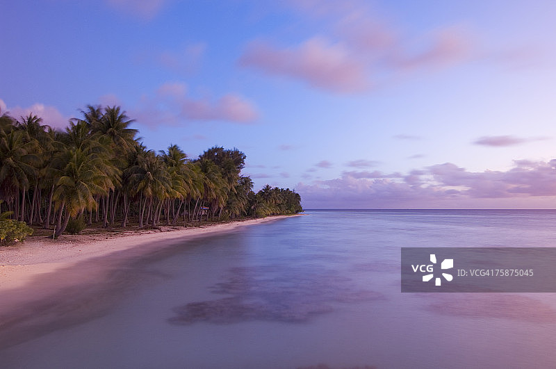 法卡拉瓦岛，图阿莫图群岛，法属波利尼西亚，太平洋岛屿图片素材