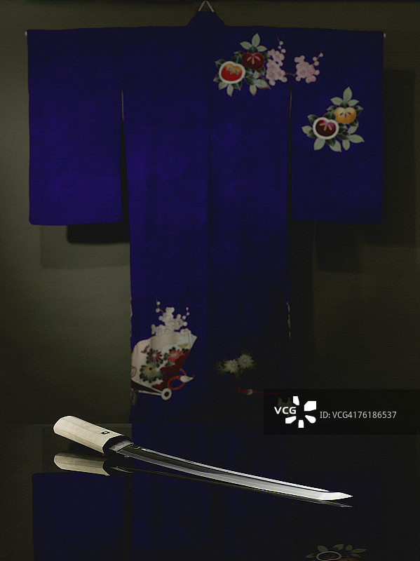 和服与武士刀图片素材