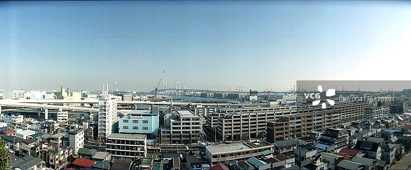 城市景观高角度视图图片素材