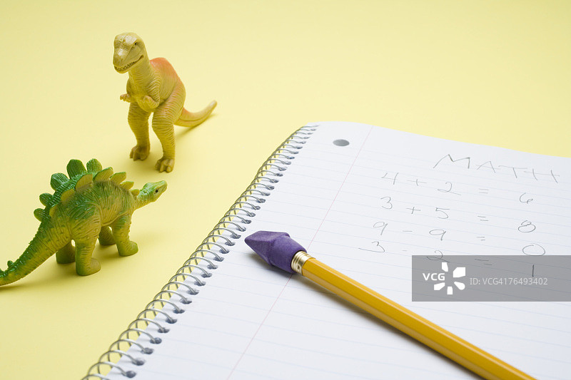 笔记本和恐龙图片素材