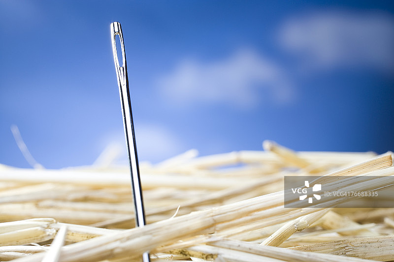 大海捞针特写图片素材