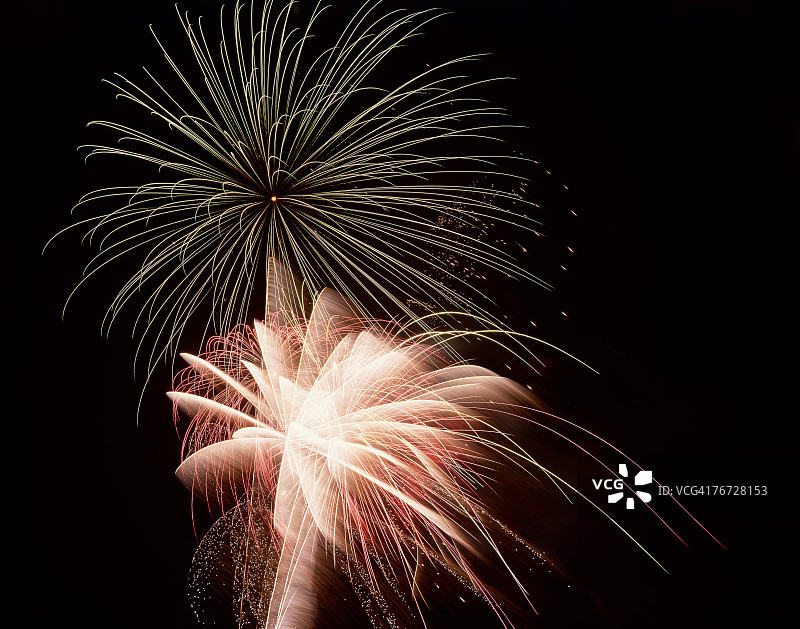 夜空中的烟花图片素材