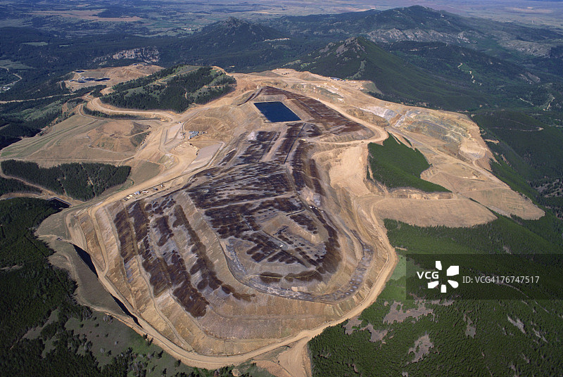 矿山鸟瞰图图片素材