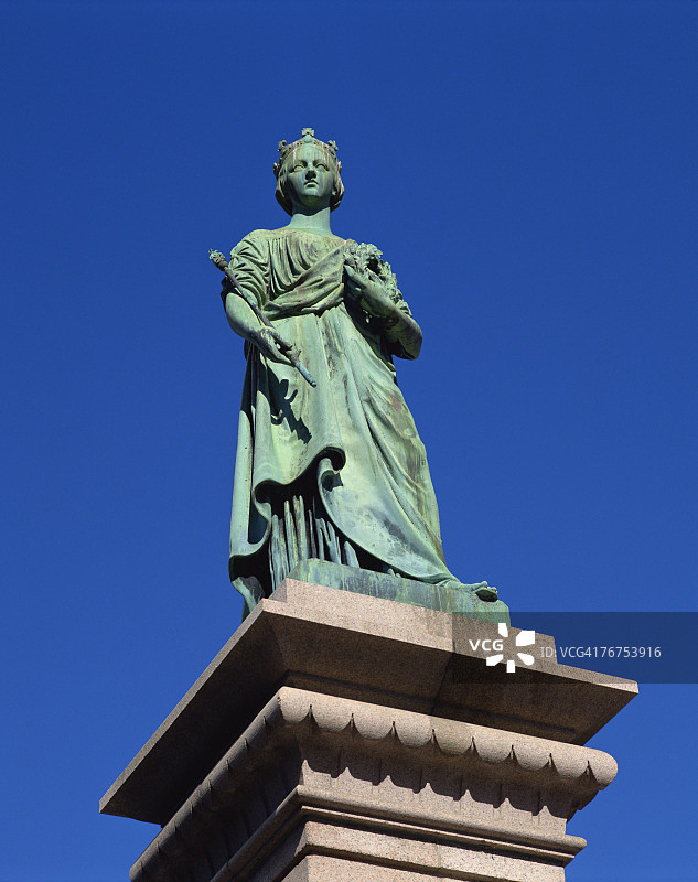 加拿大魁北克省蒙特利尔的维多利亚女王纪念碑图片素材