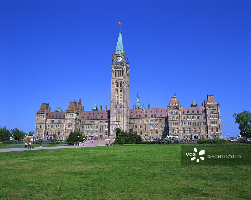 加拿大议会大厦，渥太华，安大略省，加拿大图片素材