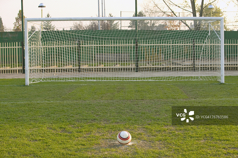 足球和足球门图片素材