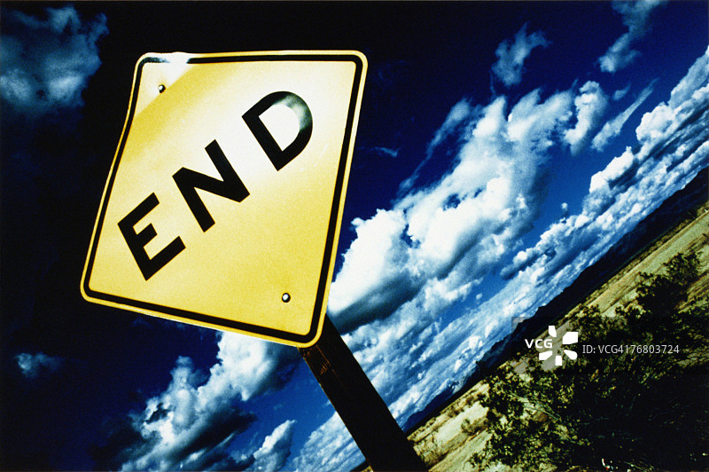 道路尽头标志图片素材