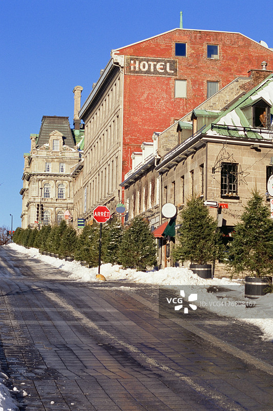 加拿大魁北克蒙特利尔雅克·卡蒂埃广场图片素材