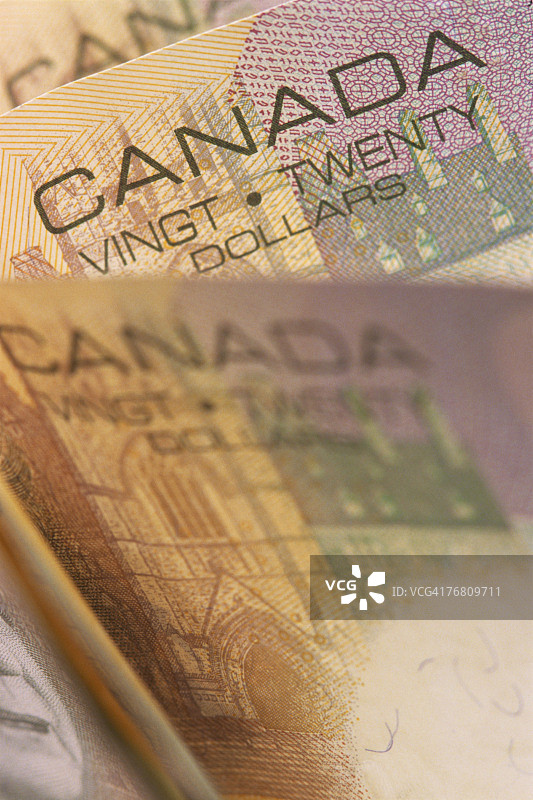 加拿大二十元纸币图片素材