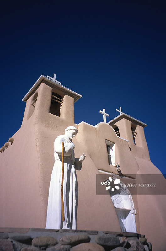 新墨西哥州陶斯圣方济各教堂图片素材