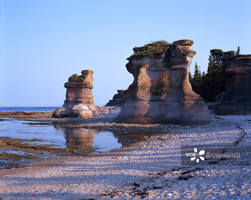 加拿大魁北克明安群岛尼亚皮斯考岛图片素材