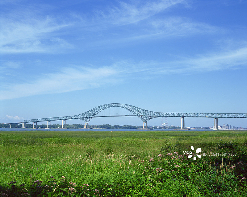 拉维奥莱特桥，三河城，莫里斯区，魁北克省，加拿大图片素材