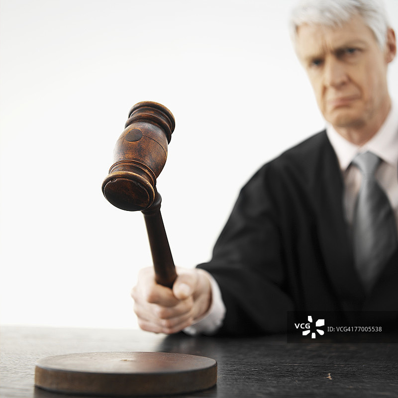 律师使用法槌，工作室拍摄图片素材