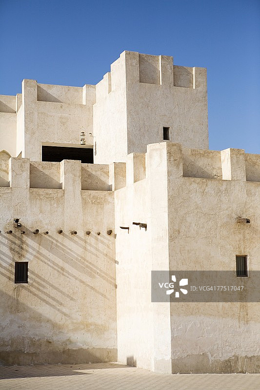 阿拉伯建筑：迪拜堡和博物馆，阿拉伯联合酋长国图片素材