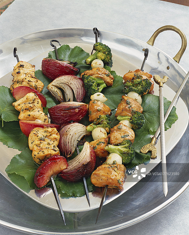 鸡肉串图片素材