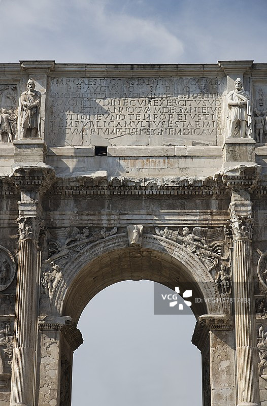 意大利君士坦丁凯旋门特写图片素材