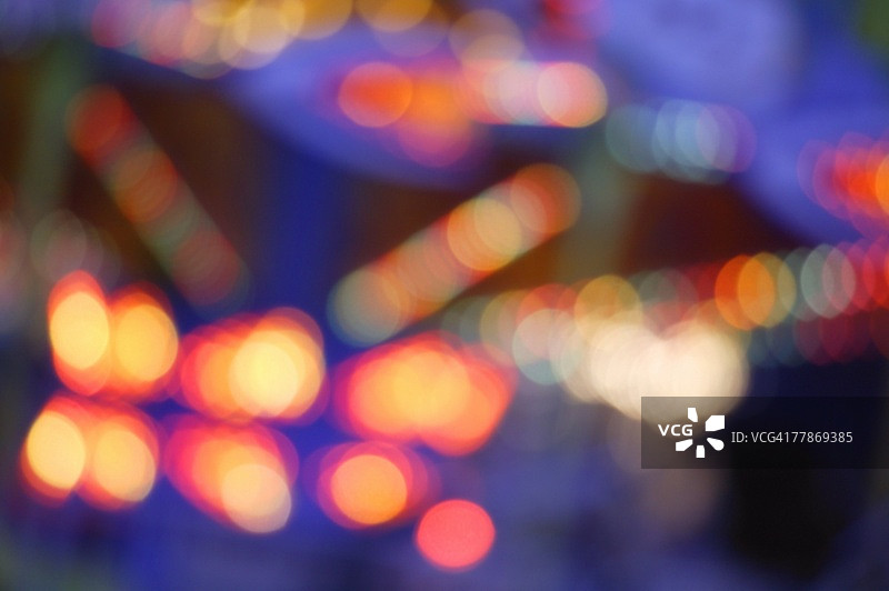 类似游乐场的模糊灯光图片素材