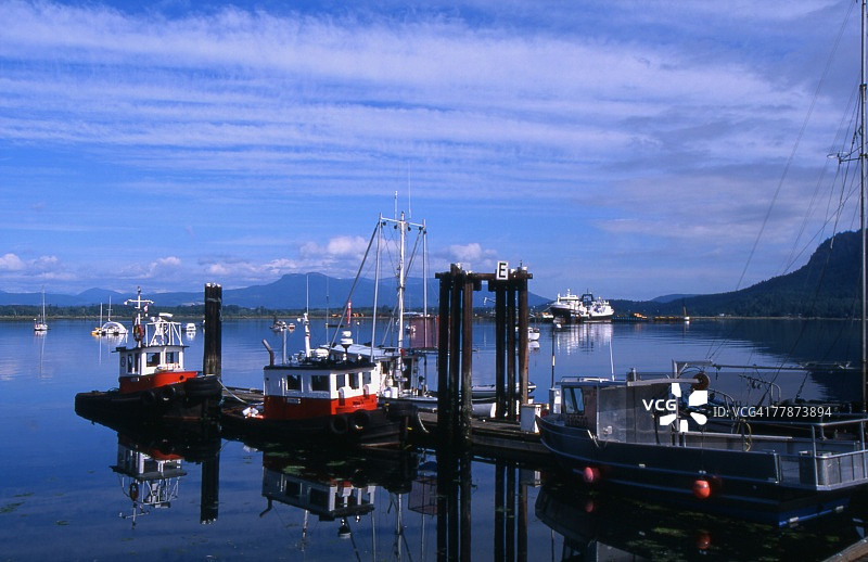 考伊琴渔业码头湾图片素材