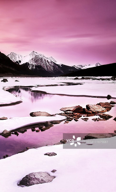 冬季山景图片素材