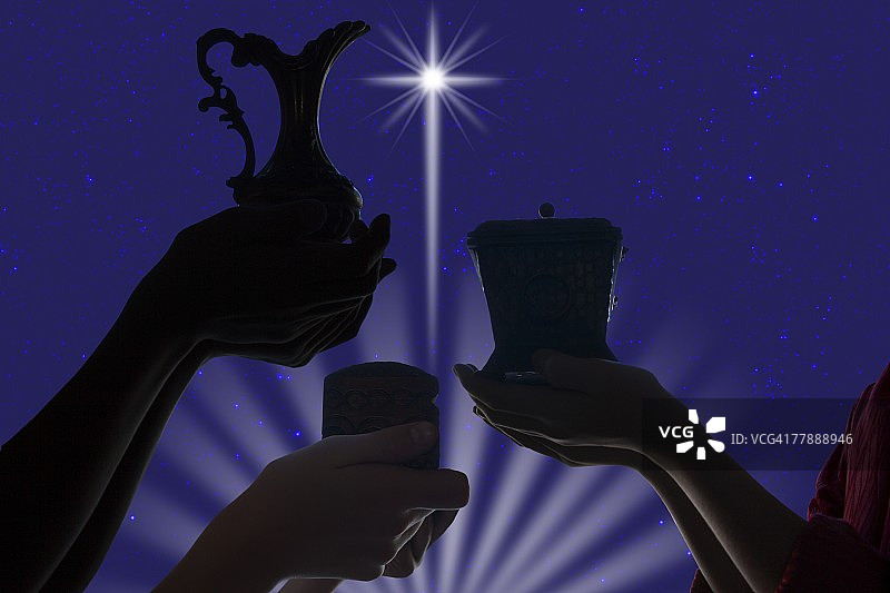 三位智者图片素材