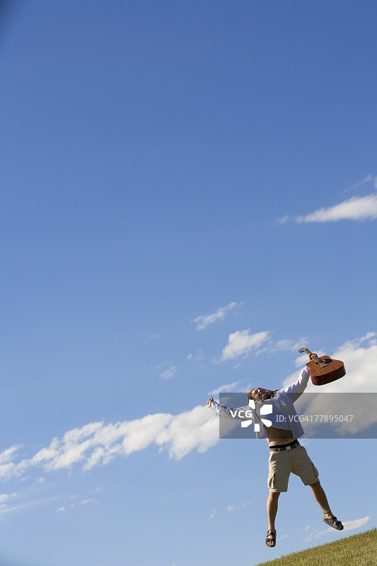 跳跃的音乐人图片素材