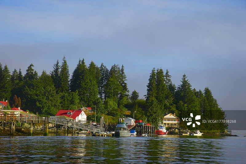 温哥华岛上的班菲尔德图片素材
